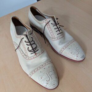 John Fluevog Gateway Brandenburg Light (Cream and Red)